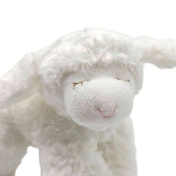 Gund Baby Winky Lamb Plush Sheep Lovey Ivory White 9" Stuffed Nursery Rattle - Picture 2 of 11
